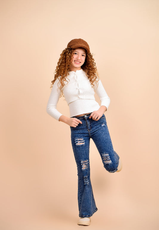 slim fit flare jeans