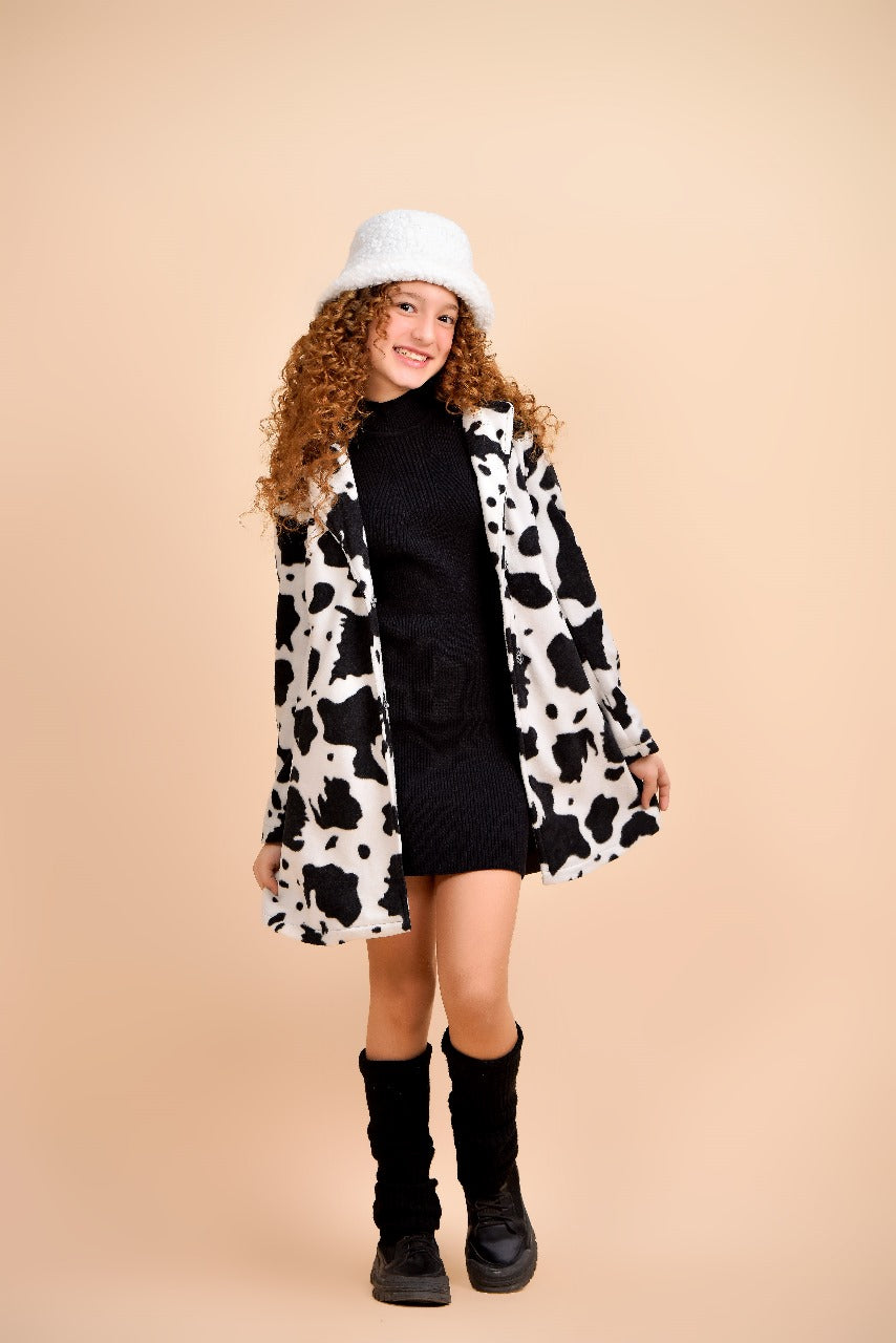 mid-length fur coat