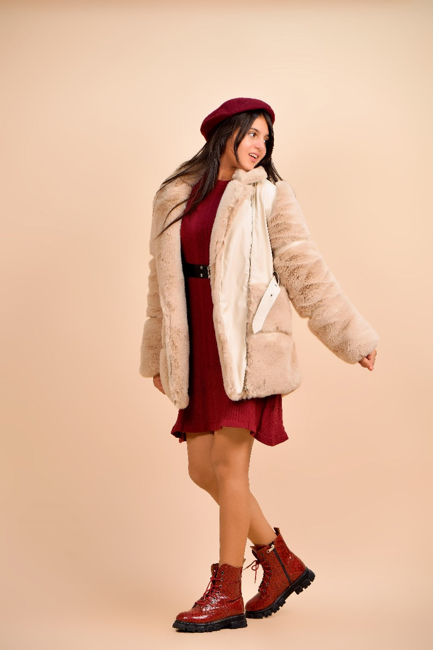 stylish fur jacket