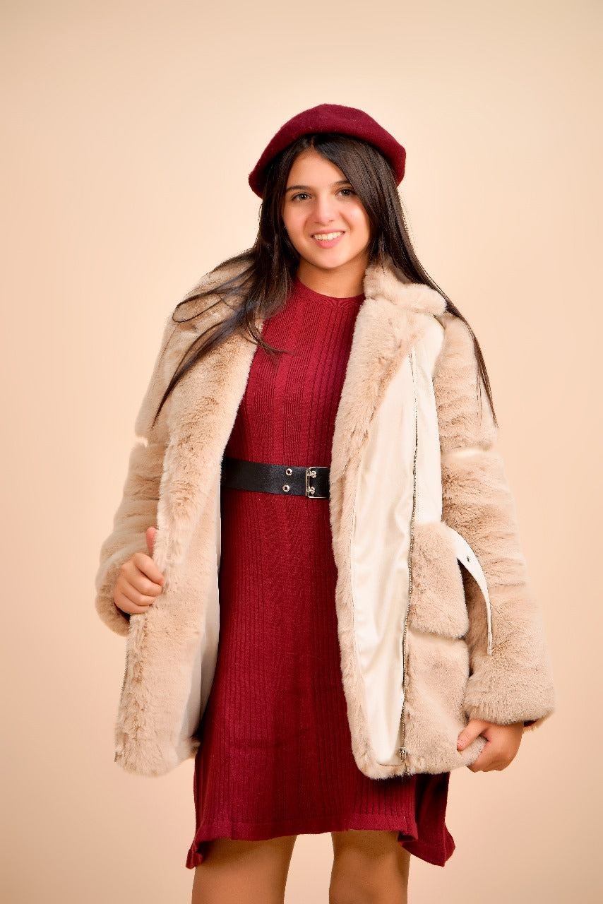 stylish fur jacket