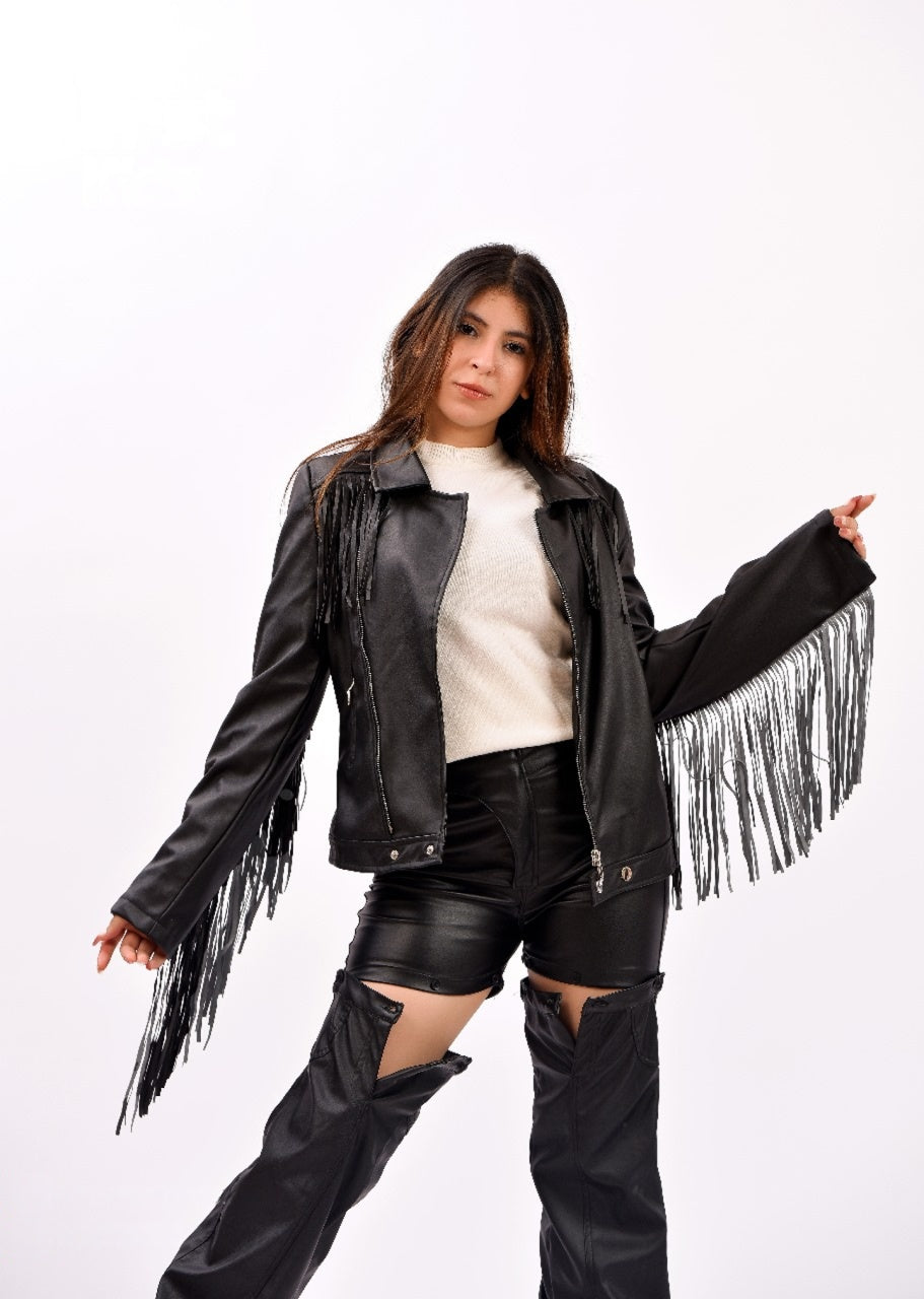 long fringe jacket