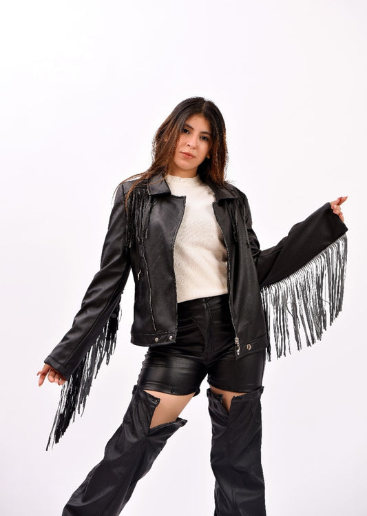 long fringe jacket